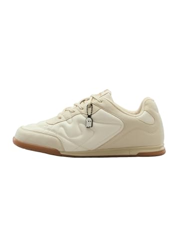 Image of The Souled Store Kanso ZE Zen Edition : Men and Boys Low Top Sneakers with Premium Microfibre Suede and PU Upper and Cushioned Footbed and Brown Gum Outsole and Lace Up Support