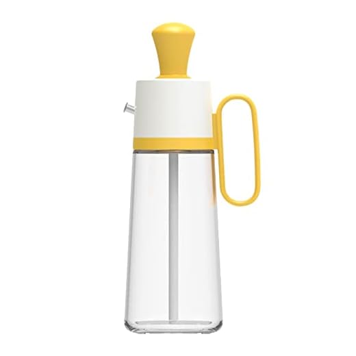 Pomrone Oljeflaska av glas med silikonborste, vinäger oljeflaska oljedispenser av glas olivolja, flaskbehållare för grill, matlagning, grillning, pasta, läckagesäker och diskmaskinssäker (500 ml)