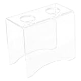 FUNNETOYU Porta Coni Gelato in Acrilico Trasparente Multiforo, Stand da Tavolo per Esposizione Coni Gelato Durante Eventi e Ristoranti