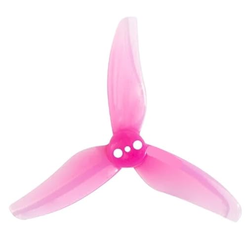 Hélice PC 3 pales 2.5 pouces pour drone de course FPV G 2512 RC Freestyle en rose, pack de 4 paires