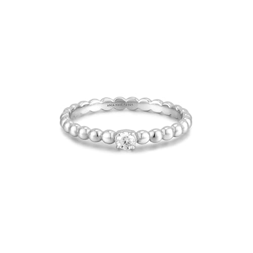 Bague dôme ANIA HAIE en argent 925 et zircone taille 56