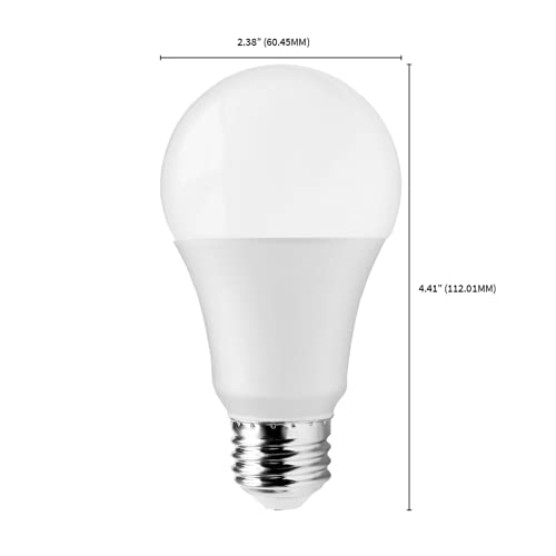 Image of Satco S11410 9.5-Watt A19 LED Light Bulbs, 60-Watt Replacement, 3000K Warm White, 760 Lumens(Pack of 40)