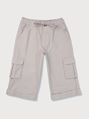 Image of Gini & Jony Boys Yellow Solid Cotton Elasticated Bermuda