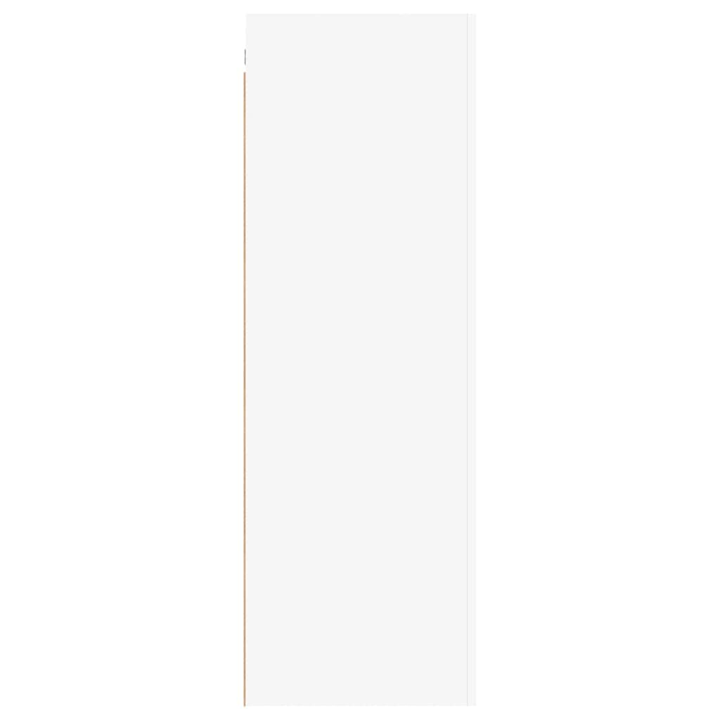 vidaXL Mueble para TV Colgante Soporte Armario Aparador Estante Salón Sala de Estar Decoración Entretenimiento de Contrachapada Blanco 30,5x30x90 cm