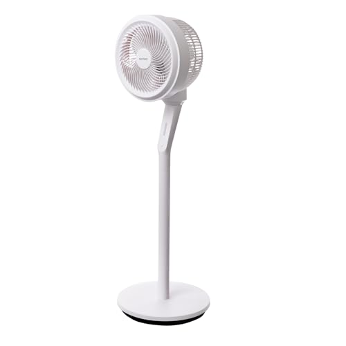 Image of oltao Bora Super Silent Pedestal Fan with Remote, Wide Angle Oscillation, Feather Touch Panel, Long Air Throw & Timer, Adjustable Height 2026