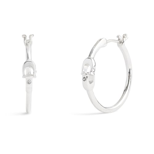 Coach Women's Interlock C Signature Hoop Earrings