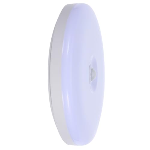jojofuny Sensor de luz bloqueo de montaje en pared fiesta decoración de bolsillo tapas plafones led plafón led luz del sensor de movimiento luz interior con sensor de movimiento AbS