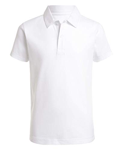 Nautica Boys' School Uniform Sensory-Friendly Short Sleeve Polo
