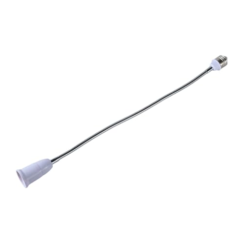 Xjdzineq Extensión de enchufe de luz múltiple direccional E27 a E27, adaptador de bombilla flexible de cuello de cisne para uso doméstico extensión de lámpara flexible