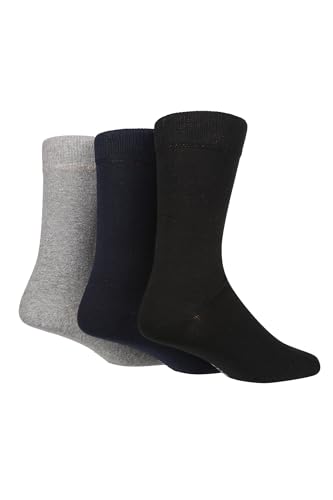 HEAT HOLDERS Men's Solid Color Crew Sock Black/Men's 7-12