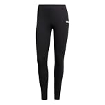 adidas Women's Essentials Linear Cotton Leggings, Black/White, M