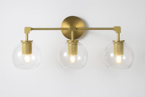 Image of 30 Inch Gold Bathroom Light Fixture