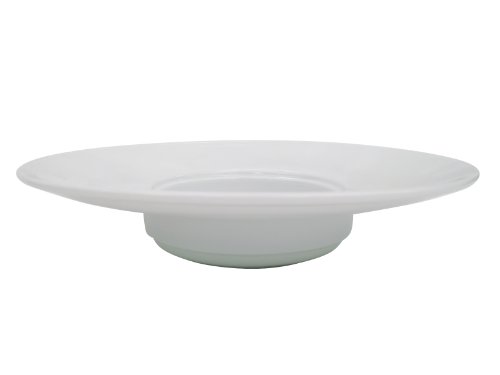 Cac China Hmy-122 10-Inch Harmony Porcelain Wide Rim Pasta Bowl, 7-Ounce, White, Box Of 12 #TOP19