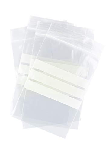 Bolsas autocierre con Franjas para Escritura 10 x 15 cm (1000 Unidades)