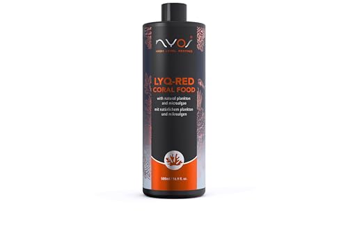 Nyos LYQ RED   Alimento líquido de coral con plancton para agua de mar, rico en omega 3, líquido y rico en nutrientes, apto para todos los corales, 250 ml