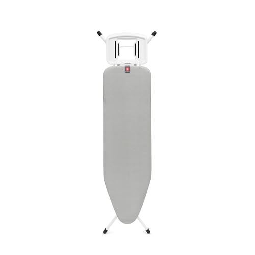Brabantia Bügelbrett B, 124 x 38 cm – Metallised | 100% Fairtrade-Baumwolle | Stabiler,...