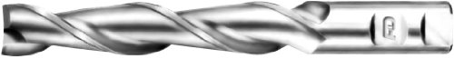 F&D Tool Company 17164-AT914 Two Flute End Mill for Aluminum, Single End, Extra Long, High Speed Steel, 7/16" Mill Diameter, 1/2" Shank Diameter, 2.75" Flute Length, 4.75" Overall Length #1