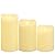 CANDLE CHOICE Battery Operated Flameless Candles with Remote Timer Real Wax Realistic Flickering Fake Electric LED Pillar Candles for Wedding Christmas Party Decorations Table Centerpieces 3 Pack