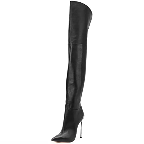 Bottes longues classiques pour enfiler facilement des cuissardes de 12cm