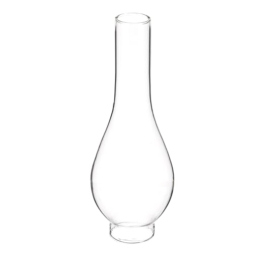 NUOBESTY Paralume in Vetro per Lampada Olio Trasparente per Lampada Cherosene Copertura di Ricambio per Olio