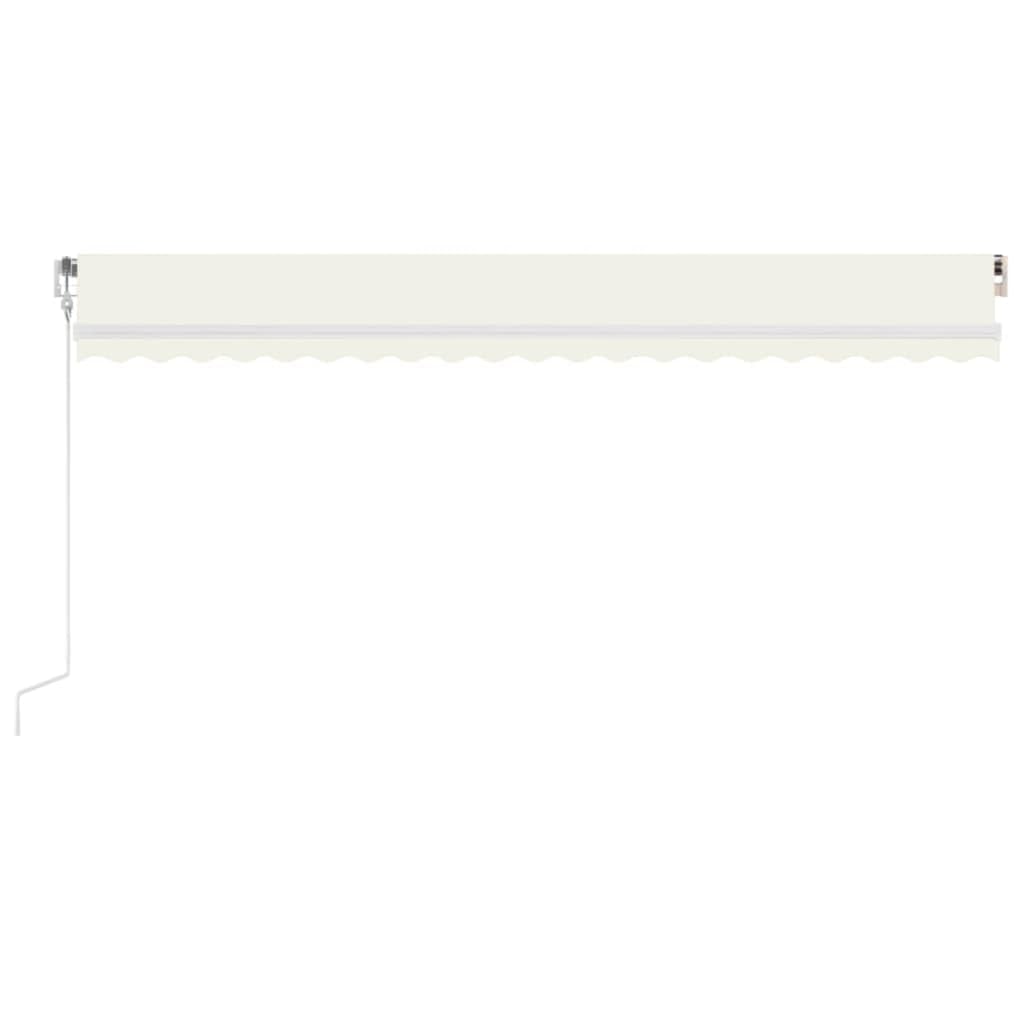 Festnight Store Banne Motorisé 5x3,5 Store banne Electrique avec Télécommande Auvent Rétractable à Bras Repliable pour Balcons Terrasse et Jardin-Crème-500 x 350 cm