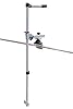 Brocraft Telescopic Transducer Pole for Square/Rail Mount - Universal Live Sonar Transducer Mount - Silver