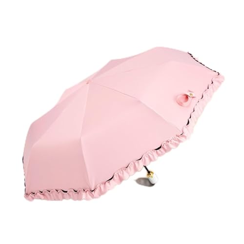 RENEESME Umbrellas for Rain Large Automatic Lace Umbrella Sun Umbrella Outdoor Folding Umbrella Rain Or Shine Sun Umbrella Strong Umbrella for Wind and Rain(E)