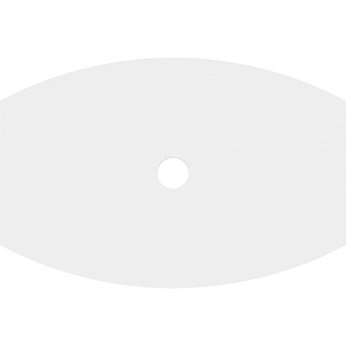 Image of Ekena Millwork CMP22X14KY-02000 Kailey Architectural Grade PVC Contemporary Urethane Ceiling Medallions 22 inchW x 14 5 /8 inchH x 2 inchID x 11 3 /4 inchC x 1 inchP