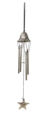 SusggO Carrillon de Viento de Metal. Llamador de Viento Timbre de Viento Campanas de Viento Jardin Ventana Puerta hogar Relajacion Decoracion, Hecho a Mano, Artesania (35CM Metal Estrella)