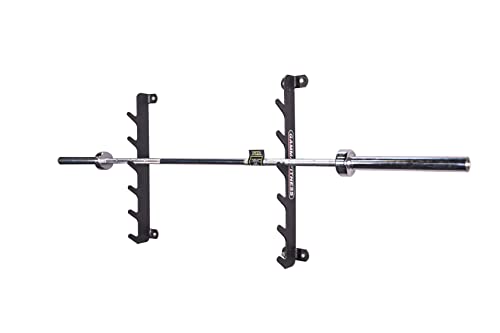 Image of Gamma Fitness Wall Mounted Barbell Rack | Rod Rack | BR-30 for Home Gym or Commercial Gym | Vertical Barbell Rack | Rod Rack for Gym