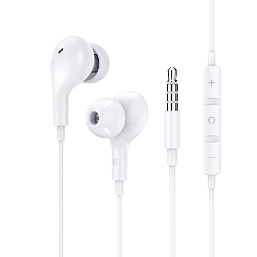 Auricolari, Cuffiette,Magnetic Cuffie con Microfono e Controller, Isolamento del Rumore, Alta Qualità del Suono, Bassi Potenti, Headset Stereo 3.5 mm per iPhone, Samsung, Xiaomi, Sony, Huawei etc