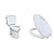 TOTO Drake Two-Piece Round 1.28 GPF Universal Height TORNADO FLUSH Toilet with CEFIONTECT & Transitional SoftClose SS114#01 Elongated Soft Close SEAT, Cotton White