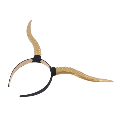 KAJNBN Bandeau Corne d'Antilope Gothique Léger et Pratique pour Coiffure Halloween et Cosplay, Accessoire Cheveux Décoratif pour Fête