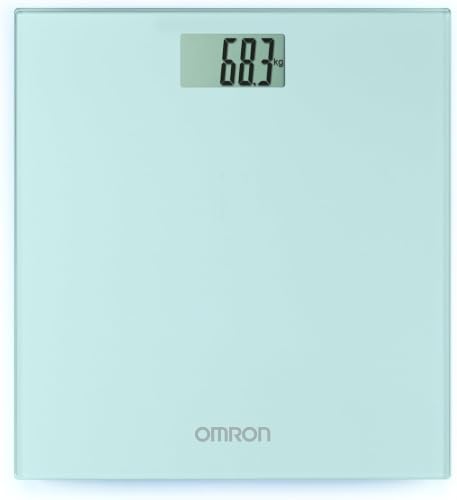 OMRON HN289 Bascula de Baño Digital – Encendido/Apagado Automático, Diseño Extra Fino, Fácil de Usar y Estilo Moderno, Ideal para Cualquier Baño, Precisa y Fiable