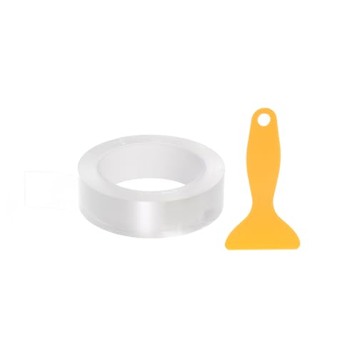 Image of HARFINGTON Caulk Strip Tape Clear 1.2 inch x32.8ft Waterproof Sealing Tape with Sealing Tool for Kitchen Cooktop Sink Bathtub Shower Toilet