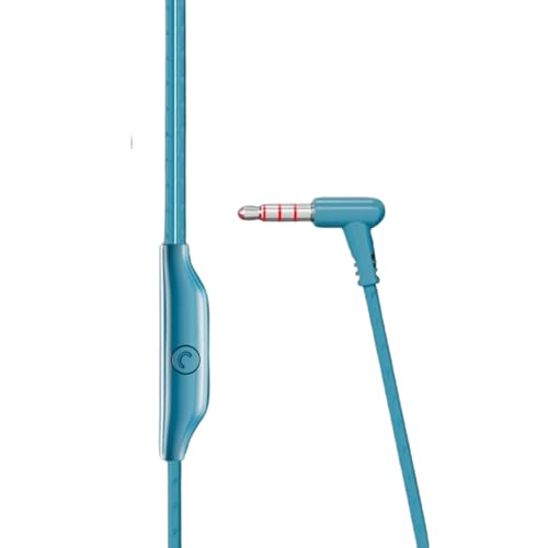Image of LouudPro Wired in-Ear Earphones with HD Mic, Sky Blue
