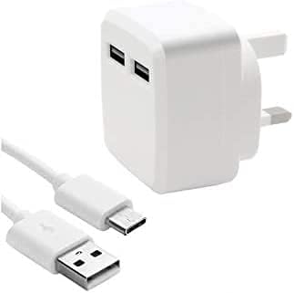 Nokia XR20 Type C Charger Dual USB Port Charger With Fast Charging Data Cable Portable Adapter Charger UK 3 Pin Mains Wall Plug Type C USB Charger For Nokia XR20