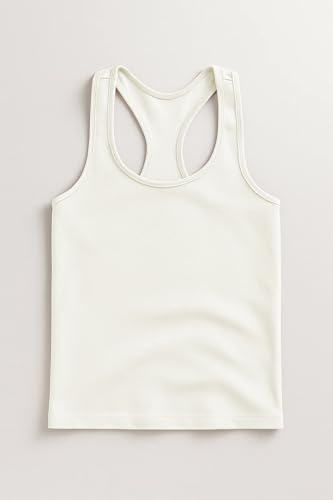 Image of Kurve Premium Girls Seamless Supersoft Wide Strap Comfortable Racerback Tank (Made with Love in The USA)