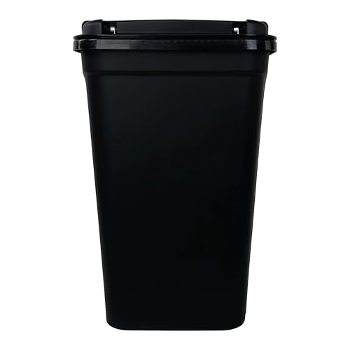 Caneca de basura para cocina 7.6 galones con tapa negra miniatura 4