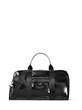 Michael Kors Brooklyn Flight Duffle Bag, Black Hardware/Black