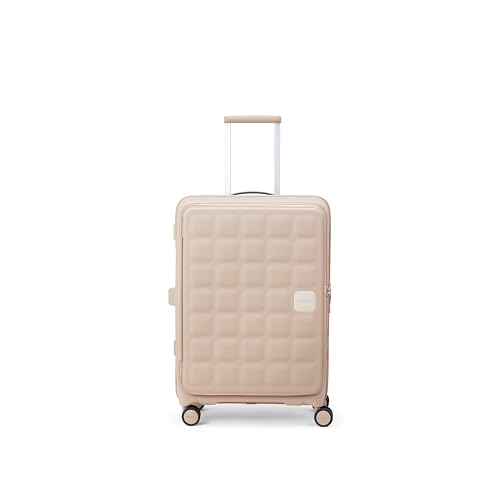 Image of American Tourister Bitbloc | Check-in Trolley Bag (68.5 cm) | 69 Ltrs | 360 8 Wheel Spinner | Hard Case | Recessed TSA Lock | 3 Years Global Warranty | Coffee