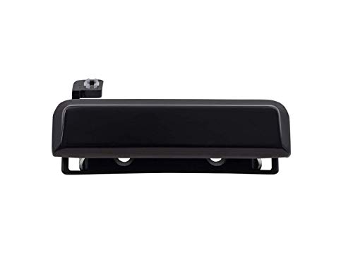 Evan-Fischer Door Handle compatible with 86 ford Bronco II Base 2.9L Front Right Side Exterior Metal Smooth Black