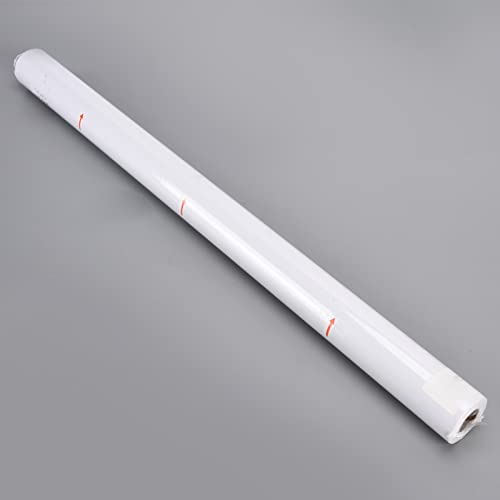 Rolo de papel Kraft, rolo de papel de arte branco durável, 20 metros, seguro para giz de cera aquare