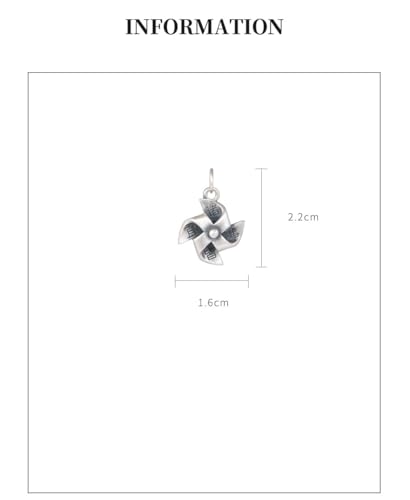 Collier pendentif moulin à vent : le cadeau créatif idéal avec sa chaîne de pull - 5