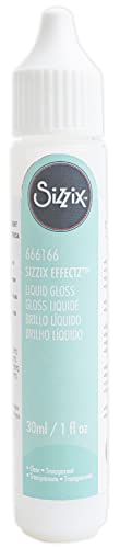 Sizzix Effectz Liquid Gloss 30ml | 666166 | Papercraft Scrapbooking Flower Making Journaling and More, One Size