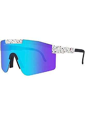 Sports Polarized Sunglasses for Men and Women | Pit-Viper Style UV400 Protection Sunglasses for Outdoor Sports, Cycling, Riding | Anti-Glare Cycling Glasses