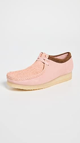 Clarks Men's Wallabee Suede Boots, Pink Combi Suede, 9 Medium US | Image 1