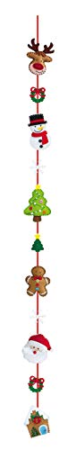 Weihnachts-Wimpelkette Aus Holz – 5-teilige Girlande Mit „Fröhliche Weihnachten“-Druck