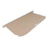 IKON MOTORSPORTS, Rear Cargo Cover Compatible with 2007-2017 Jeep Compass & Patriot 4-Door, Beige Retractable Trunk Shade Security Tonneau Shield, 2008 2009 2010 2011 2012 2013 2014 2015 2016