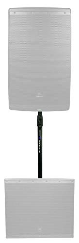 Rockville GASPOLE-B M20 Threaded Air Assist Subwoofer-Speaker Pole Mount Stand,Black cover